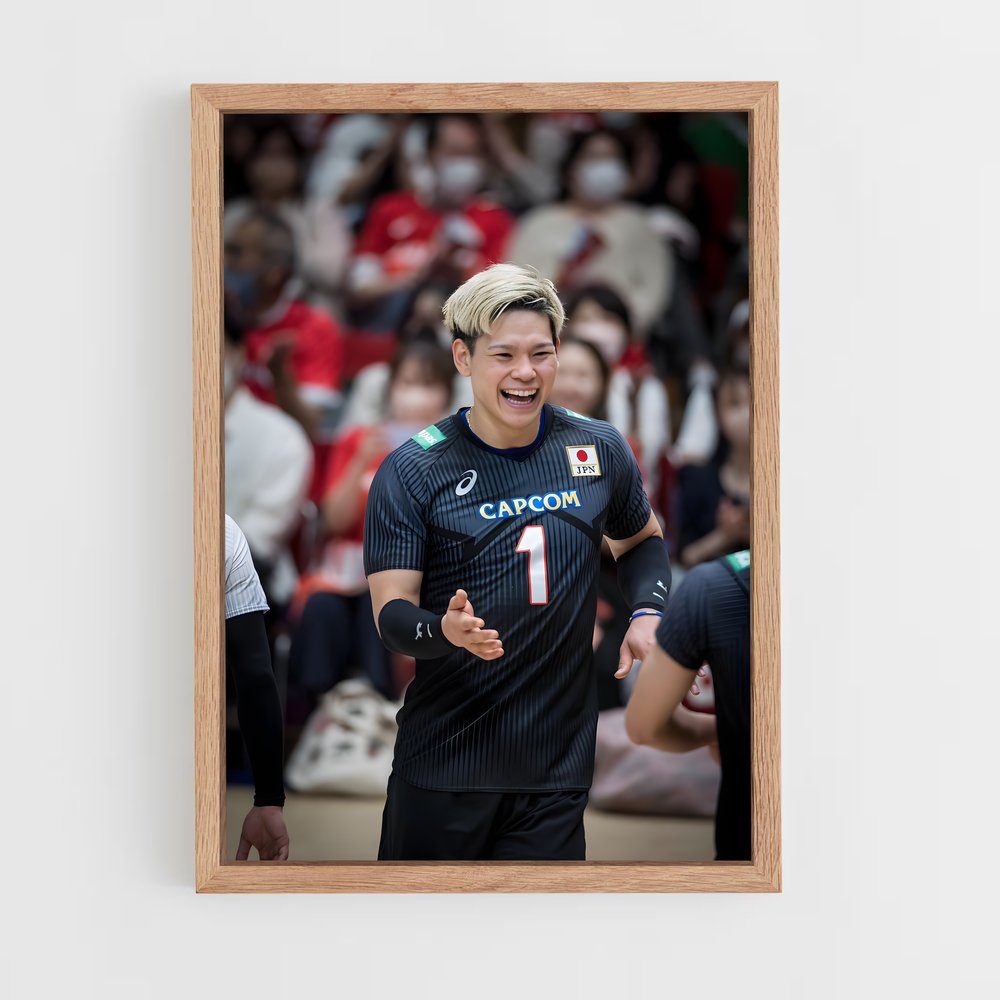 Poster Le Sourire Éclatant – affiche Volleyball (vue 4)